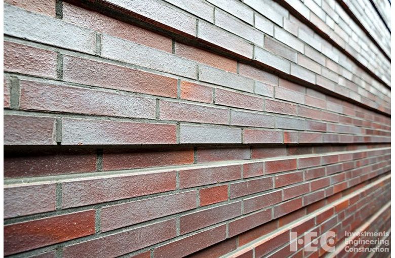 Клинкерный кирпич Muhr L10 Violettblau geflammt
