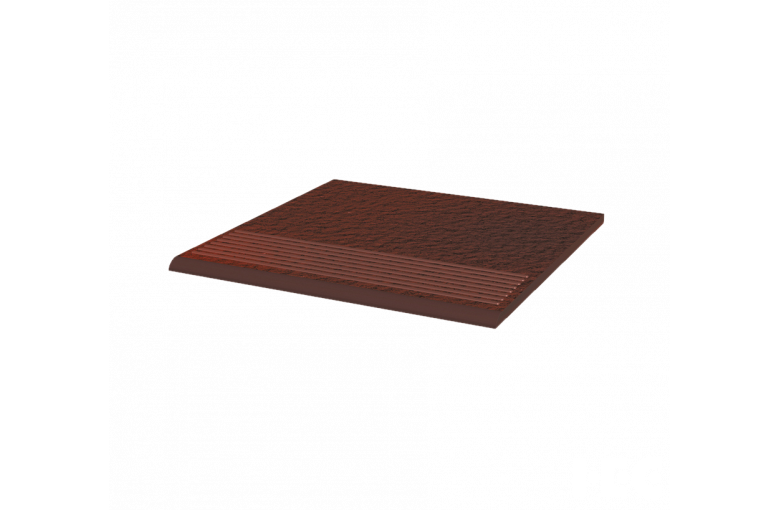 Клинкерная ступень с насечками Paradyz Cloud Brown Duro