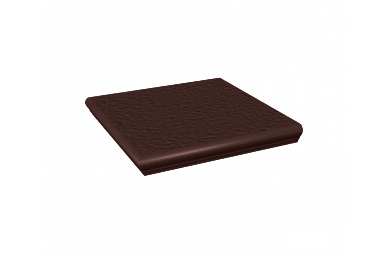 Клинкерная угловая ступень с капиносом Paradyz Natural Brown Duro