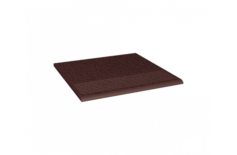 Клинкерная ступень с насечками Paradyz Natural Brown Duro