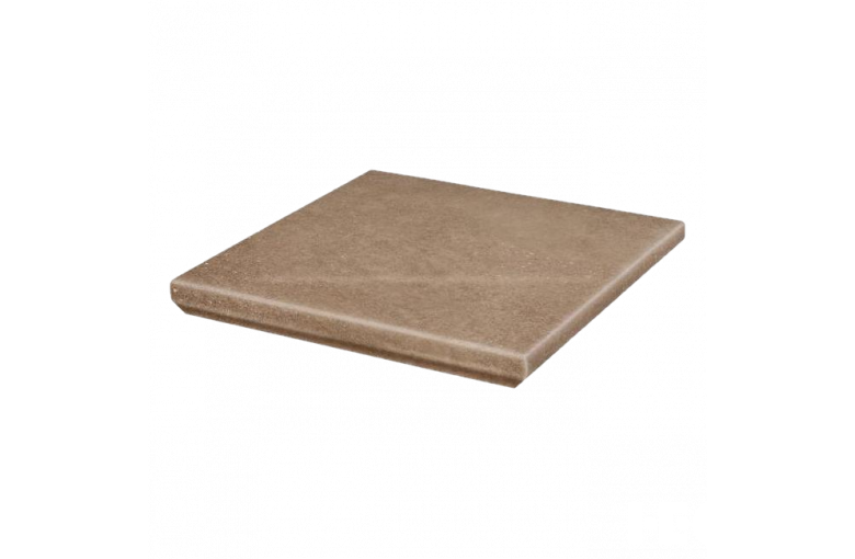 Клинкерная угловая ступень с капиносом Paradyz Mattone Sabbia Brown