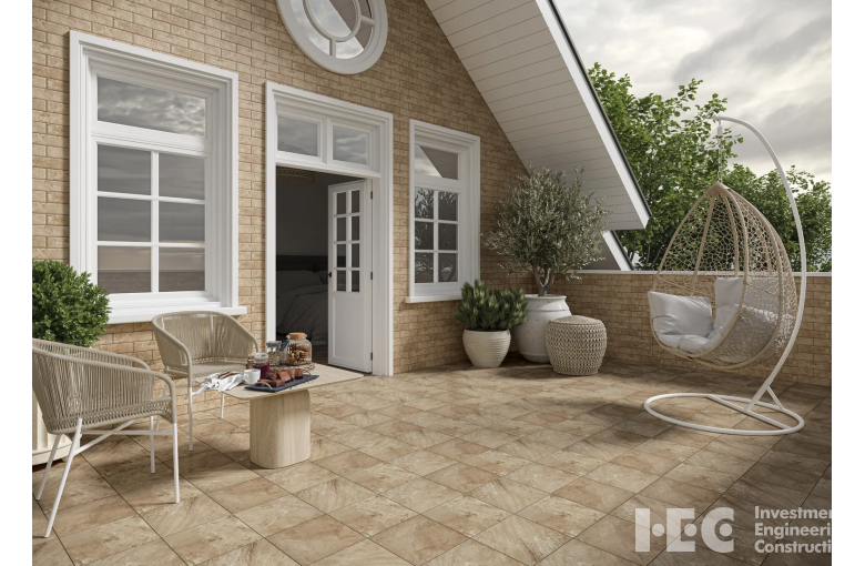 Клинкерная угловая ступень с капиносом Paradyz Mattone Pietra Beige