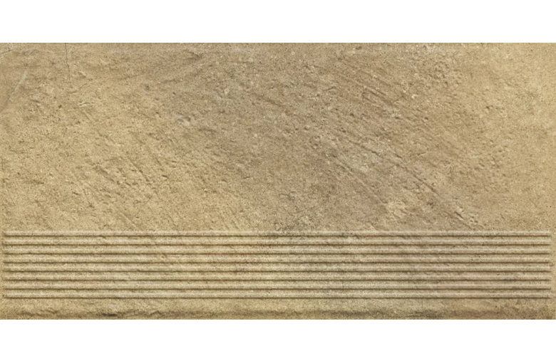 Клинкерная ступень с насечками Paradyz Eremite Beige 300х600