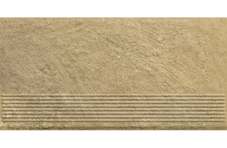 Клинкерная ступень с насечками Paradyz Eremite Beige 300х600