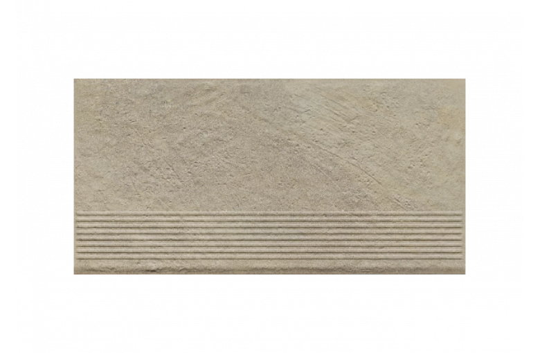 Клинкерная ступень с насечками Paradyz Eremite Crema 300х600