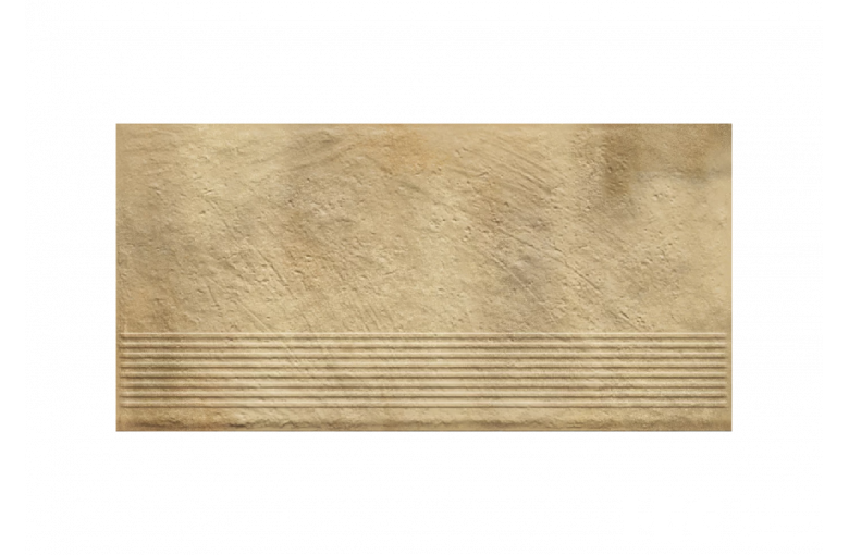 Клинкерная ступень с насечками Paradyz Eremite Sand 300х600