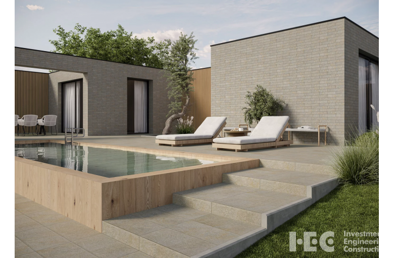 Клинкерная ступень с насечками Paradyz Eremite Taupe 300х600