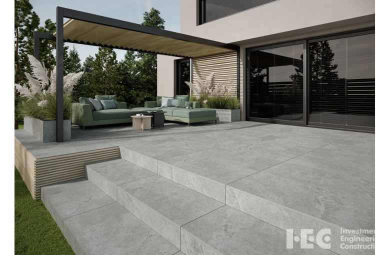 Террасная плита Paradyz Authority Grey 595х1195