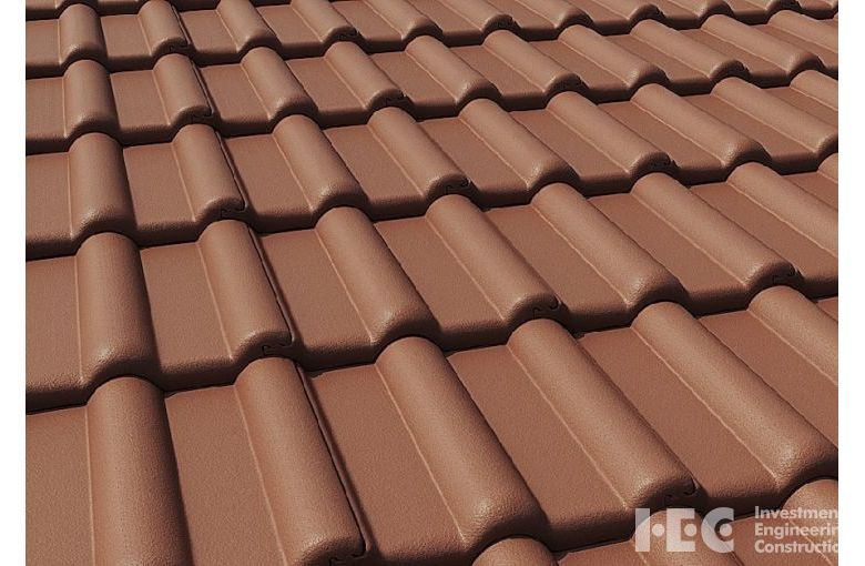  Минеральная черепица Braas Франкфуртская коричневая