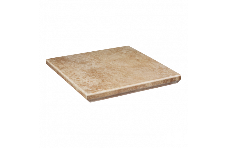 Клинкерная угловая ступень с капиносом Paradyz Ilario Beige