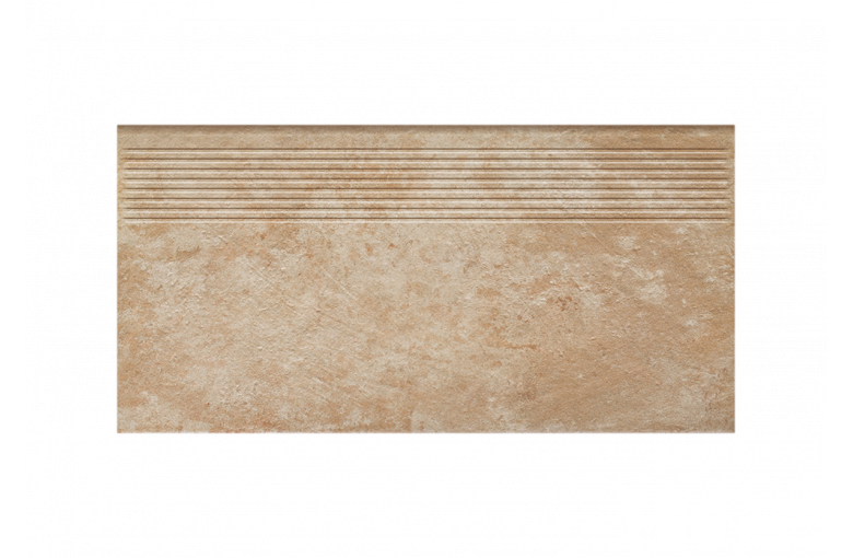 Клинкерная ступень с насечками Paradyz Ilario Beige 300x600