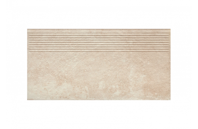 Клинкерная ступень с насечками Paradyz Scandiano Beige 300x600