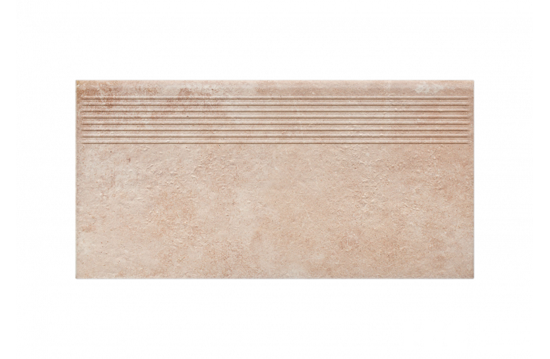 Клинкерная ступень с насечками Paradyz Scandiano Ochra 300x600