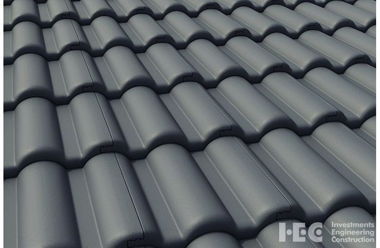 Минеральная черепица Braas Таунус графит