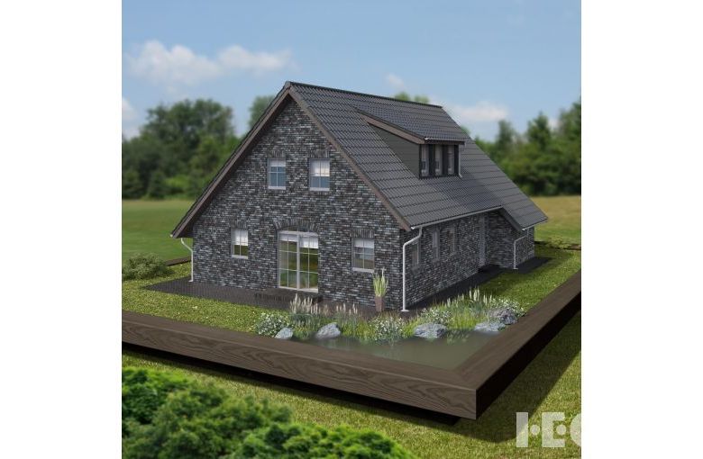 Клинкерный кирпич Feldhaus Klinker K518 geo platinum liso