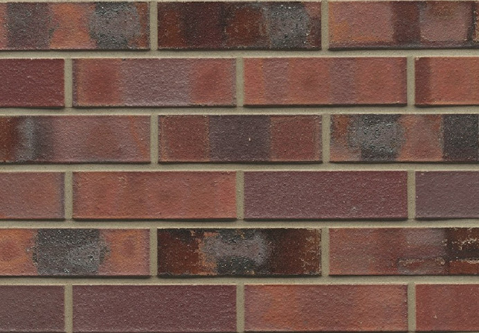 Клинкерный кирпич Muhr L04KS Rotbraun-bunt Kohle Spezial