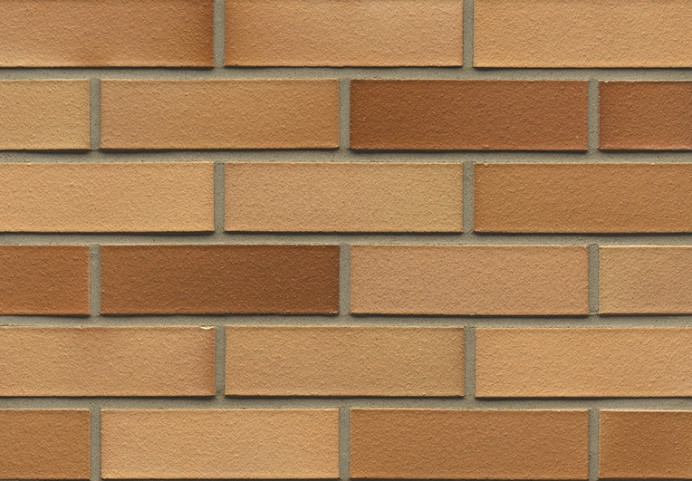 Клинкерный кирпич Muhr L06EG Hellbraun-bunt Edelglanz
