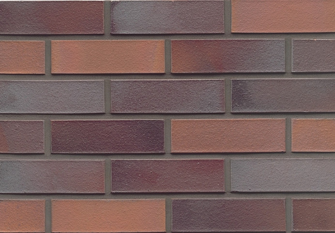 Клинкерный кирпич Muhr L12 Blaurot-bunt 