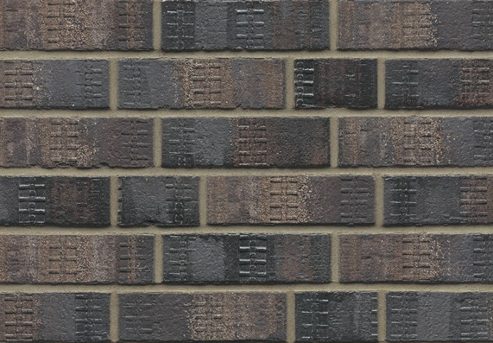 Клинкерный кирпич Muhr L15F Schwarz-bunt edelglanz besandet Fusssortierung