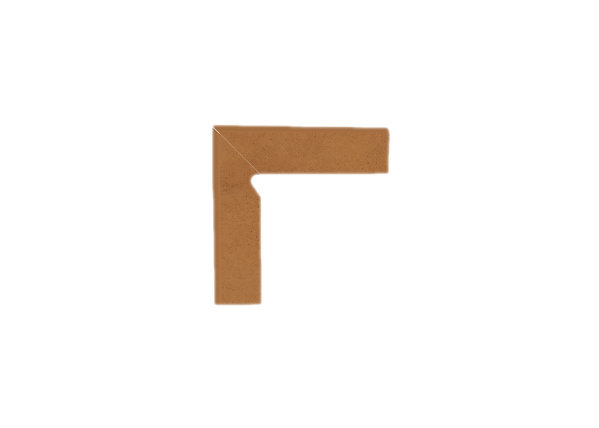 Клинкерный плинтус левый Paradyz Aquarius Brown