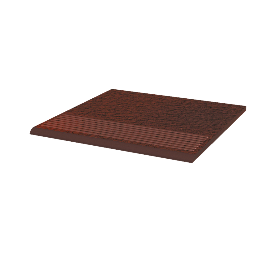 Клинкерная ступень с насечками Paradyz Cloud Brown Duro