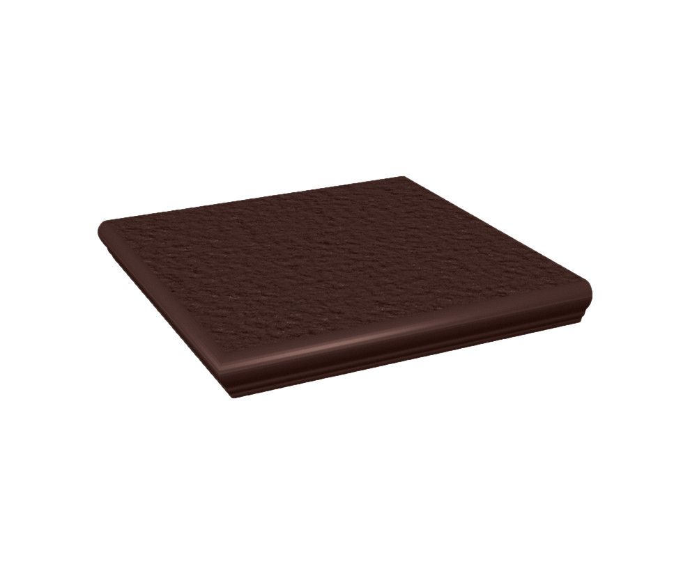 Клинкерная угловая ступень с капиносом Paradyz Natural Brown Duro