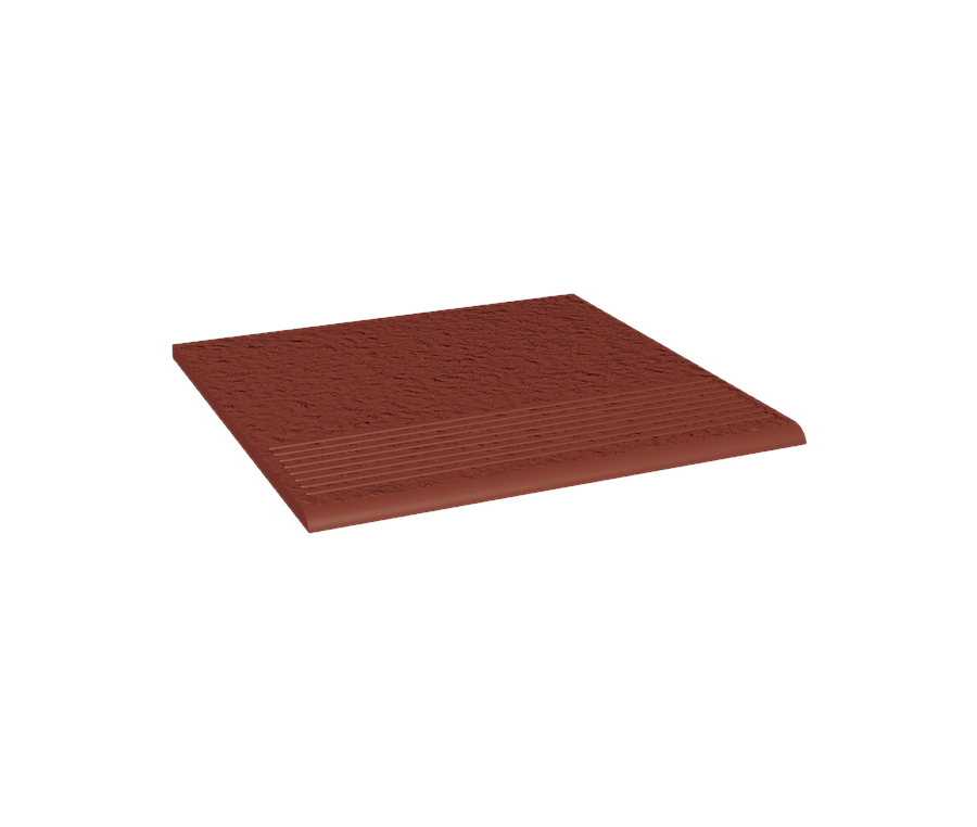 Клинкерная ступень с насечками Paradyz Natural Rosa Duro