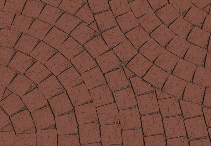 Клинкерная брусчатка Lode Brunis, 60x60x62