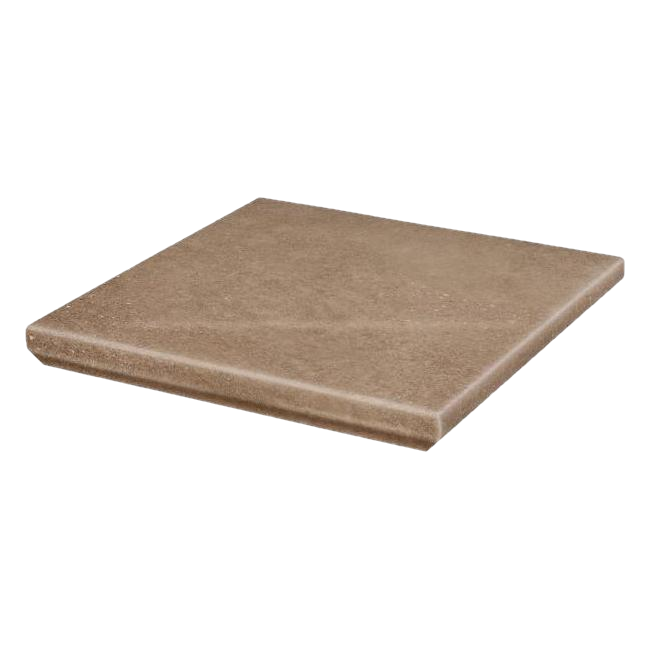 Клинкерная угловая ступень с капиносом Paradyz Mattone Sabbia Brown