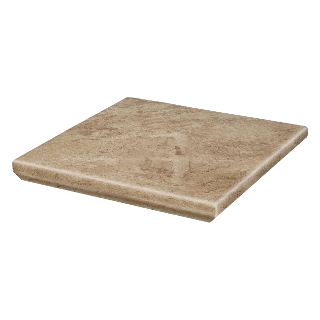 Клинкерная угловая ступень с капиносом Paradyz Mattone Pietra Beige