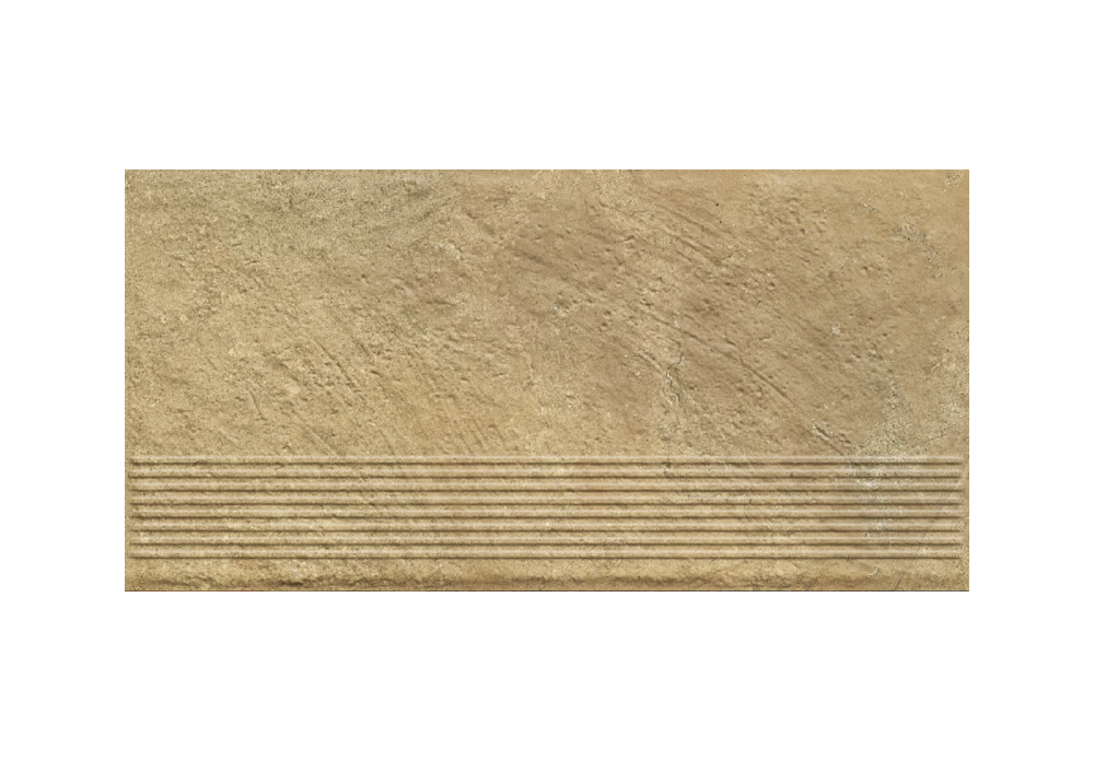 Клинкерная ступень с насечками Paradyz Eremite Beige 300х600