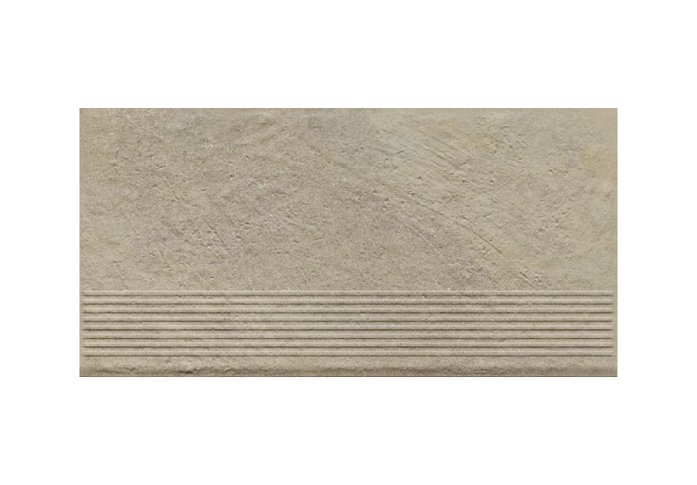 Клинкерная ступень с насечками Paradyz Eremite Crema 300х600