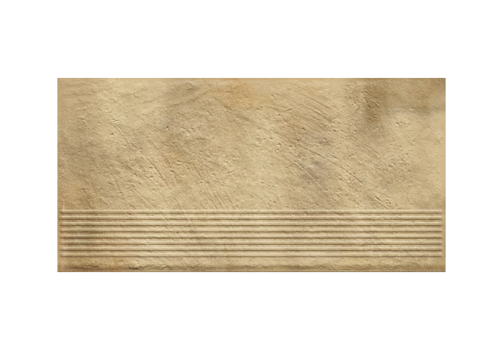 Клинкерная ступень с насечками Paradyz Eremite Sand 300х600