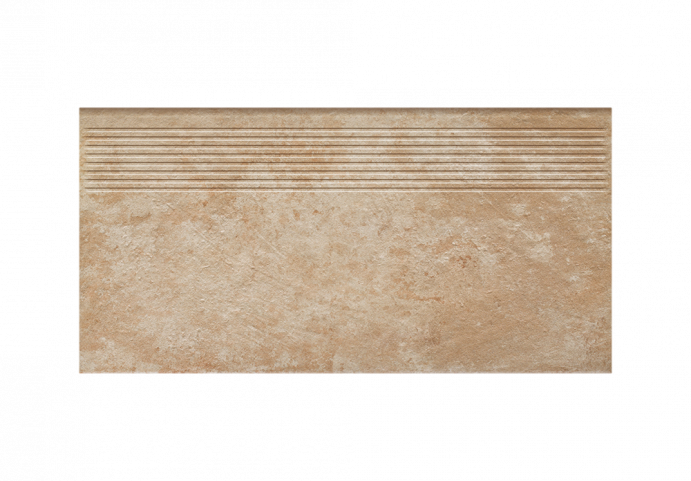 Клинкерная ступень с насечками Paradyz Ilario Beige 300x600