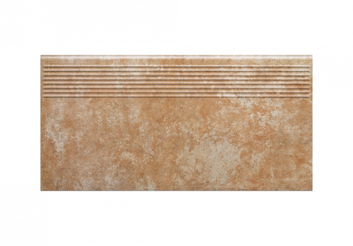 Клинкерная ступень с насечками Paradyz Ilario Ochra 300x600