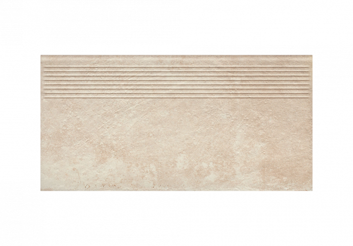 Клинкерная ступень с насечками Paradyz Scandiano Beige 300x600