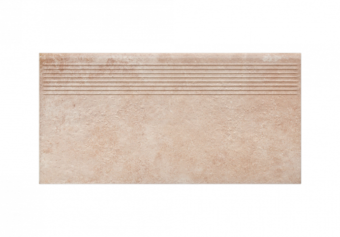Клинкерная ступень с насечками Paradyz Scandiano Ochra 300x600