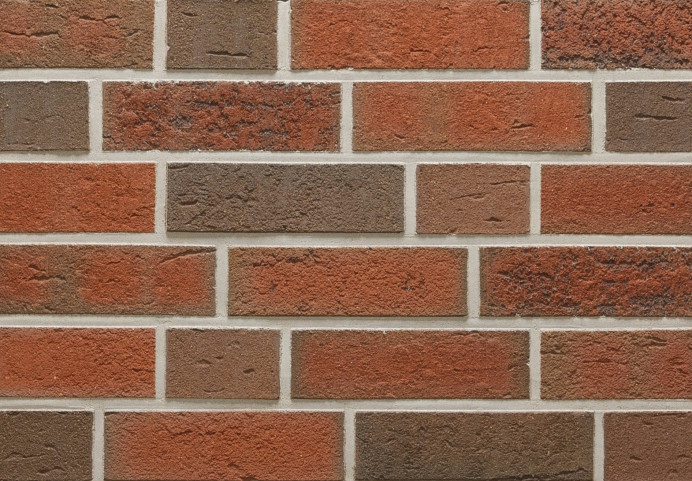 Клинкерный кирпич Feldhaus Klinker K377 lava maron rustico